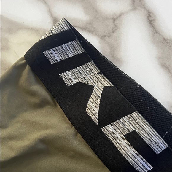 Nike Pro Women's Olive Green Shorts - Picture 7 of 7